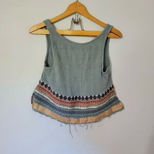 Urban Outfitters Ecote Embroidered Tank XS